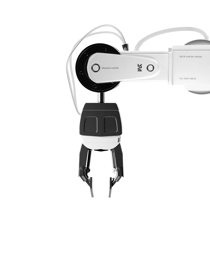 A robotic gripper carrying out work on site